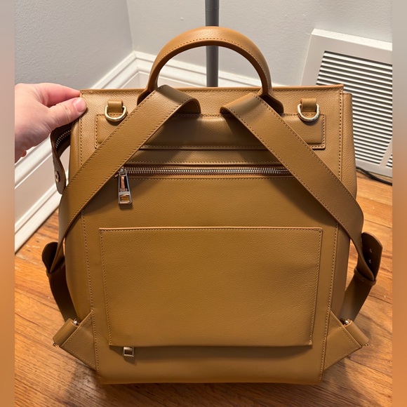 Mina Baie Midi Harper: Tan Leather - Picture 2 of 5